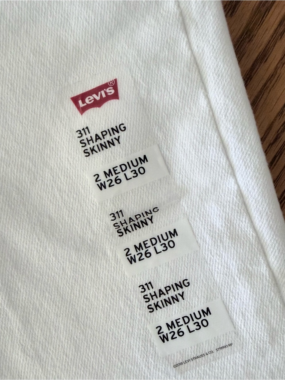 LEVI'S 311 Shaping Skinny Jeans - White - Picture 8 of 12